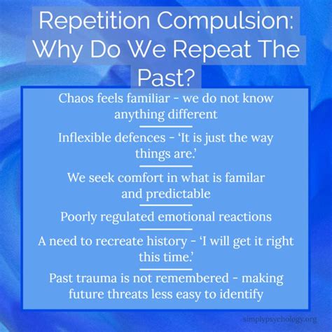 Image result for Repetition Compulsion Examples