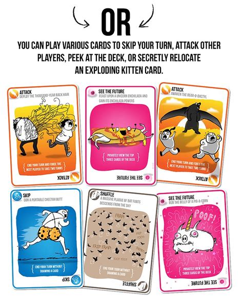 How to Play Exploding Kittens Card Game 的图像结果