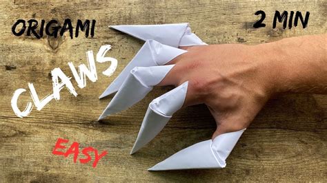 Image result for Paper Claws Origami Tutorial