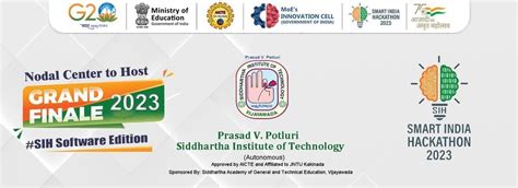 Smart India Hackathon Grand Finale 2023 - Software Edition, Prasad V ...