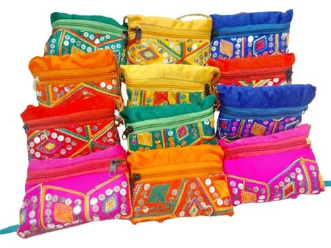 BB set of 12 gujrati print colourful bags for kanya pujan gift/birthday ...
