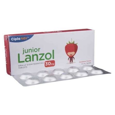 Junior Lanzol 30 Strawberry Tablet - Buy Online, Uses, Dosage and Price ...