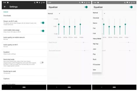 YouTube Music si aggiorna e arriva un nuovo equalizzatore