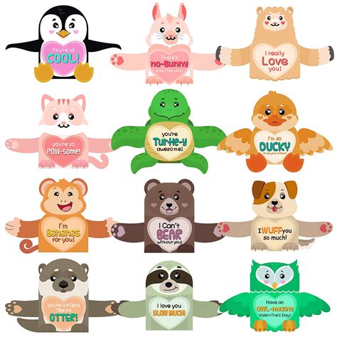 Ziidoo Valentine Cards For Kids Classroom Valentines Day Cards For Kids ...