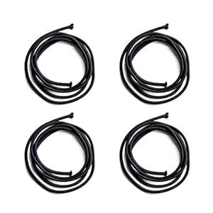 TIY Basic Customizable Elastic Hair Tie, 4 Pack, Midnight : Amazon.in ...