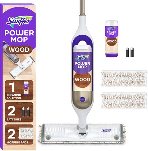 Amazon.com: Swiffer Power Mop Wood, Hardwood Floor Cleaner for Mopping ...