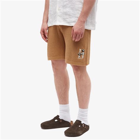 Honor the Gift Knitted H Shorts Caramel | END.