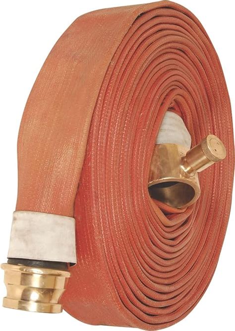 AAAG RRL Fire Hose Pipe 15 Mtr Gun Metal with Male and Female Coupling ...