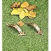 Two Moustaches 7 Inches Leaf Design Brass Door Handle Pair, Brass Pull ...