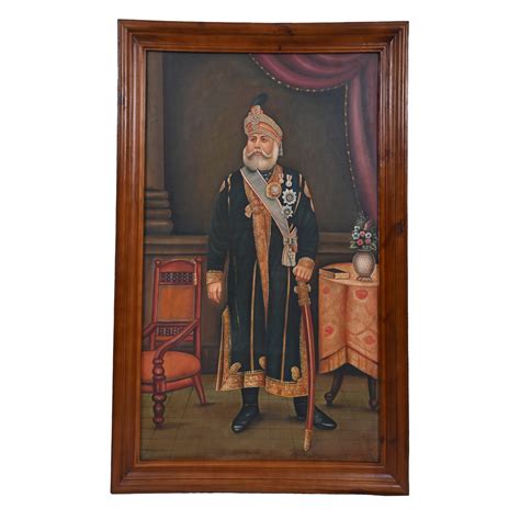 Vintage Indian king Painting