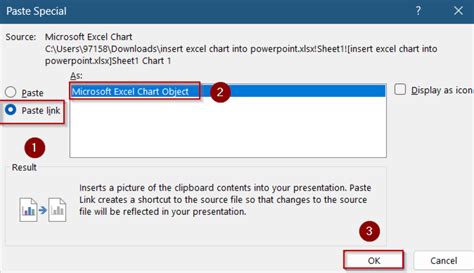 How to Insert Excel Chart into PowerPoint 的图像结果