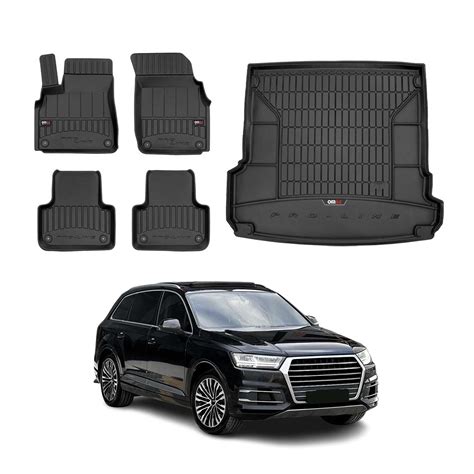 OMAC Premium Floor Mats & Cargo Liners for Audi Q7 2017-2025 Rubber ...