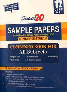 Super 20 Sample Papers (As Per Reduced Syllabus & The Latest CBSE ...