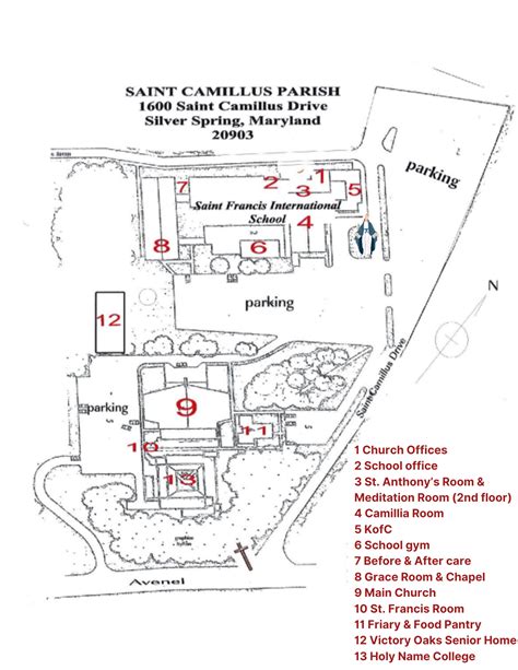 Campus Map - St. Camillus Parish - Silver Spring, MD