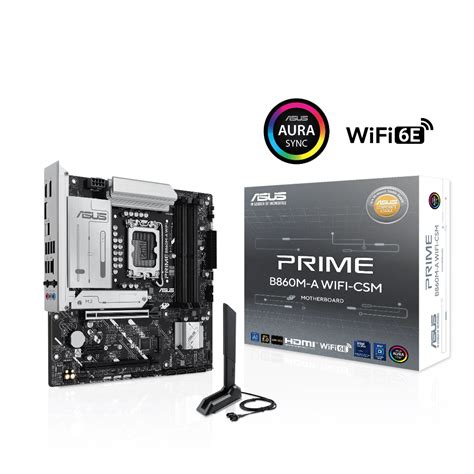 ASUS Prime B860M-A-WiFi-CSM LGA1851 DDR5 Wi-Fi mATX Motherboard- tpstech.in