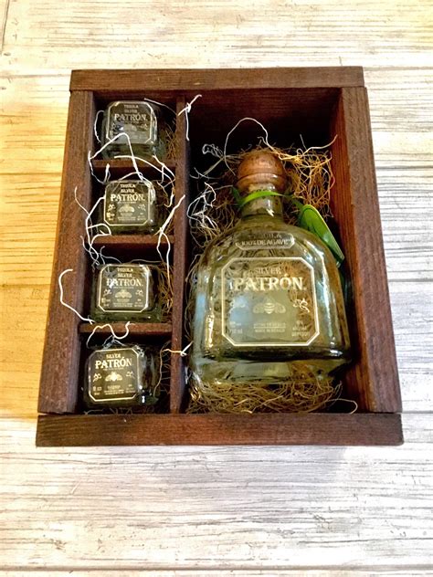 Patron Tequila Shot Glass Gift Set -Full Bottle Not Included