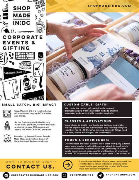 Shop Made in DC on LinkedIn: Let us localize your next event ...