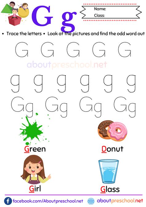 Fun Free Letter G Worksheets | Printable PDFs - Printables for Everyone