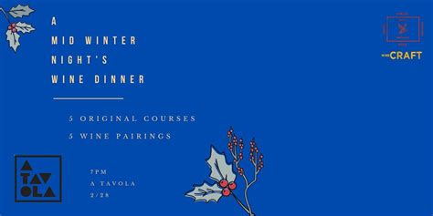 Mid Winter Nights WINE DINNER, 7022 Miami Ave, Cincinnati, 28 February ...
