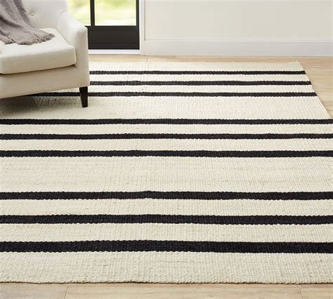Danton Striped Jute Rug | Pottery Barn