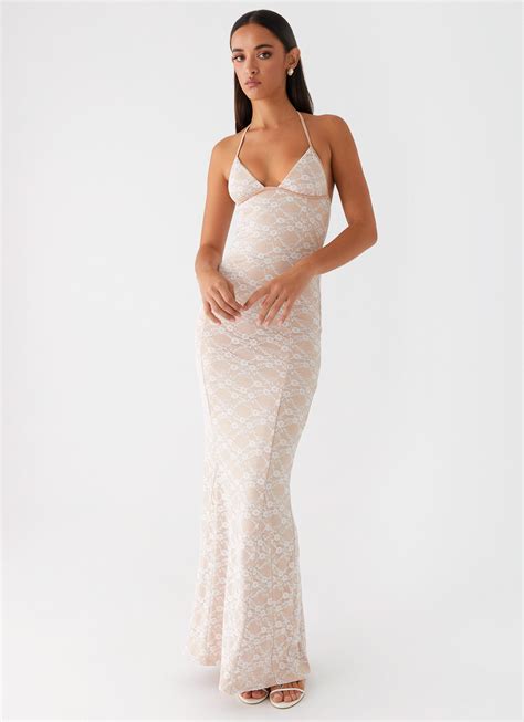 Jolina Lace Maxi Dress - White – Peppermayo US