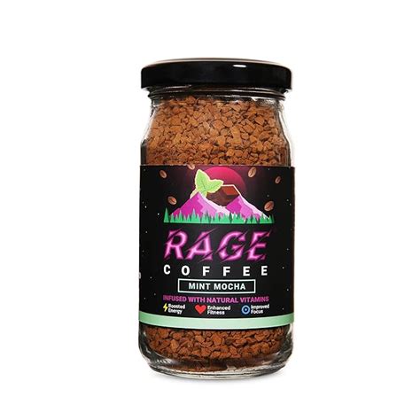 Rage Coffee 50 Gms Mint Mocha Flavour - Premium Arabica Instant Coffee ...
