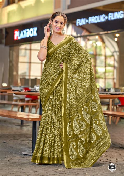 Classic 1-Minute Ready To Wear Pure Cotton Printed Saree – oursaree9