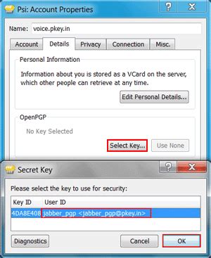 Configuring encryption Jabber + PGP