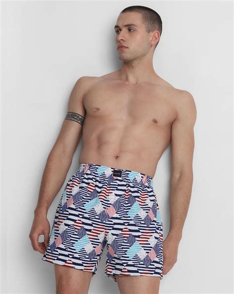 White Striped Boxers