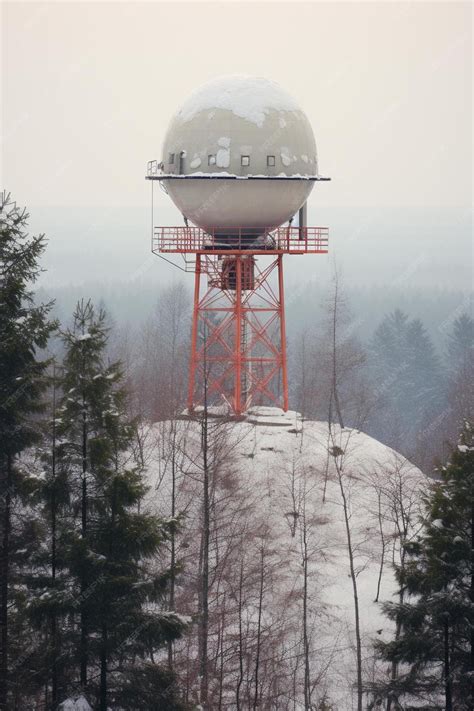 Premium Photo | Meteo weather surveillance radar looks like air defense ...
