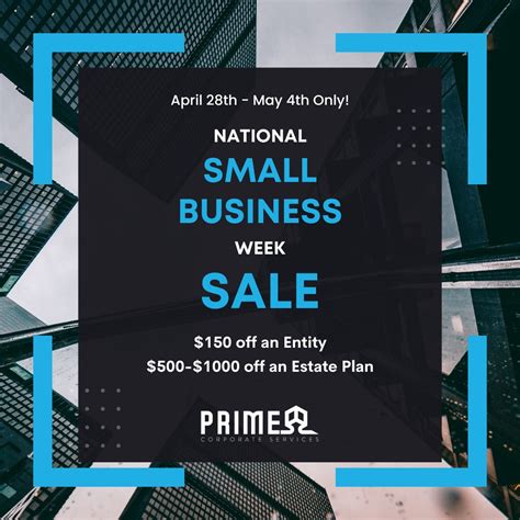 Prime Corporate Services on LinkedIn: #sale #nationalsmallbusinessweek ...