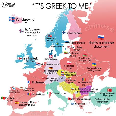 It’s Greek to me” in different languages.... - Maps on the Web