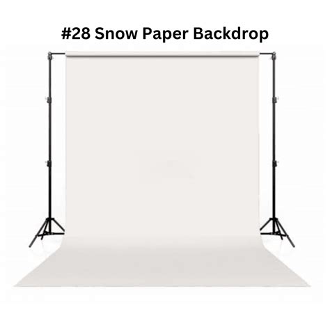 Snow White Paper Back Drop at accord equips