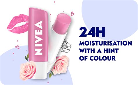 Buy NIVEA Soft Rose Shine 4.8g Lip Balm|24 H Melt in Moisture Formula ...