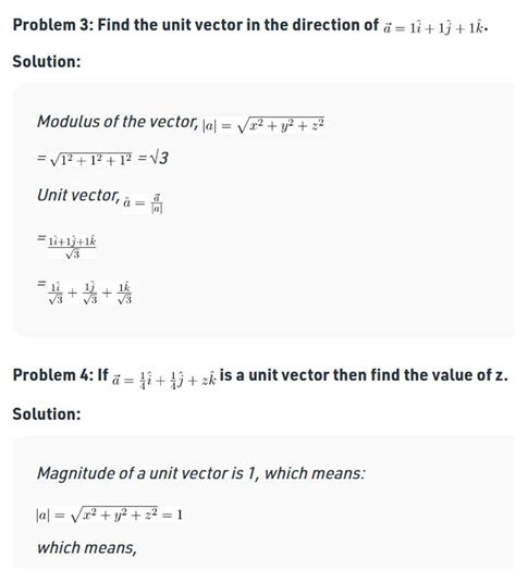 Unit Vector Formula 的图像结果