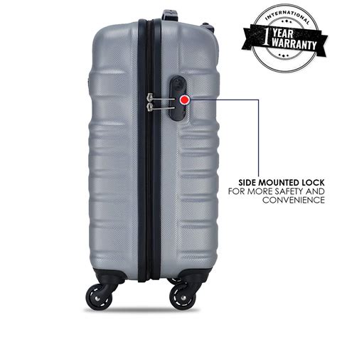 Verage Tokyo ABS 56 cms Grey Cabin/Carry-on Trolley 4 Wheels H | Shop ...