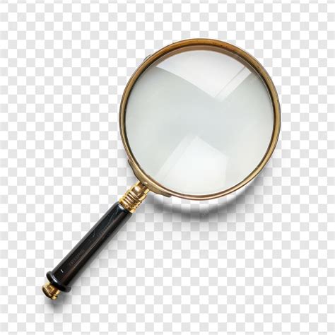 Premium PSD | View from above no perspective of a modern magnifying ...