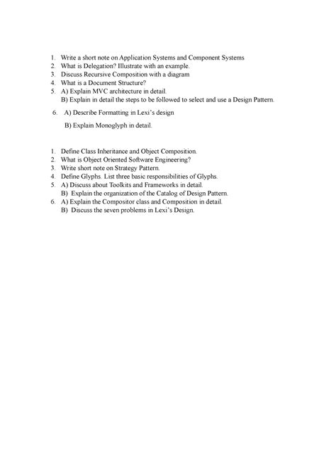 SRT Imp. Ques. (Modified) - Write a short note on Application Systems ...