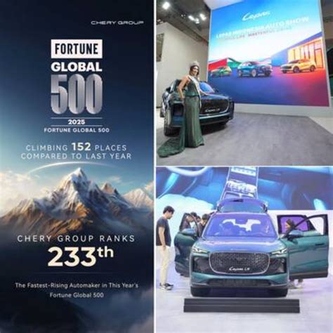 Chery Group rejoins Fortune Global 500; LEPAS debuts at Jakarta Auto Show with first overseas ...