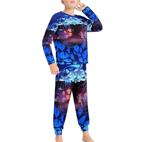 Boys Girls Shadow Milk Cookie Costumes Kids Pajamas Set Tee Shirt Pants ...
