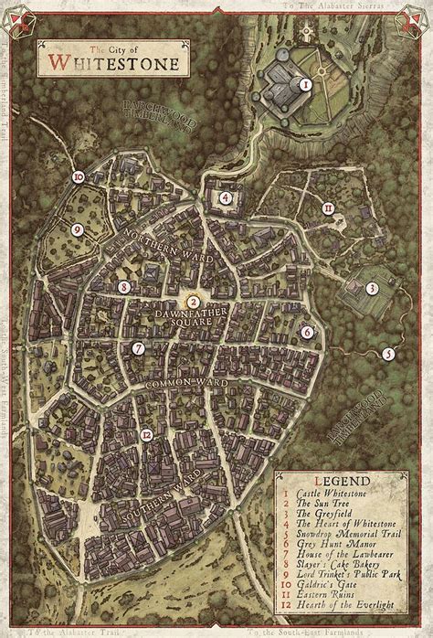 Image result for Whitestone Critical Role Map