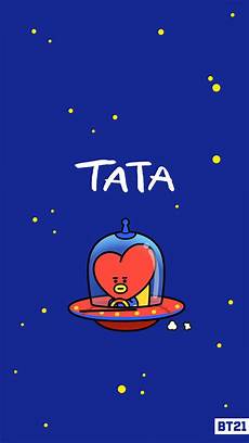 Wallpaper Tata Bt21 by There Are Rabbits On The Moon Wallpaper Tata Bt21