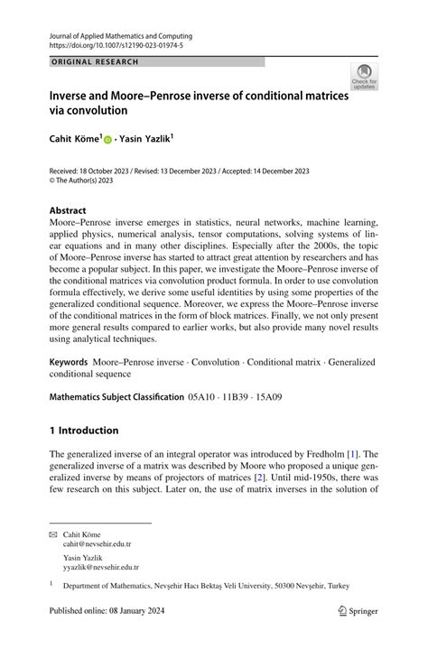 Image result for Moore-Penrose Inverse Example