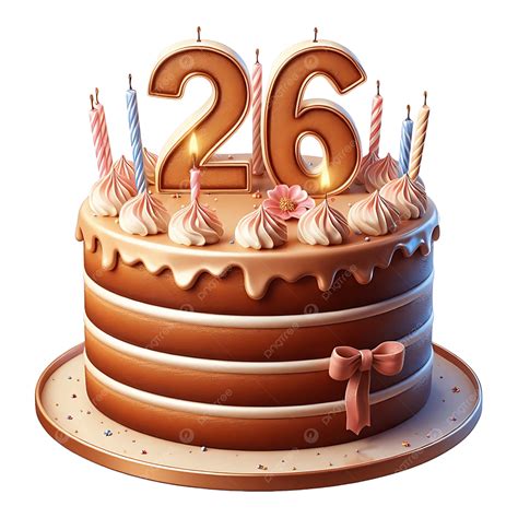 Lovely 26th Birthday Cake With Classic Frosting, Lovely Cake, Classic ...