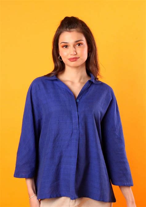 Buy Blue Lotus Top for Women Online at Naava