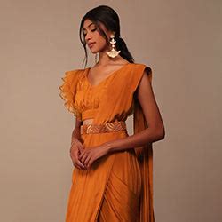 ruffle-saree