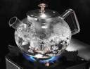 IndusBay 1000 ML Stovetop Safe Glass Teapot Kettle with Removable ...