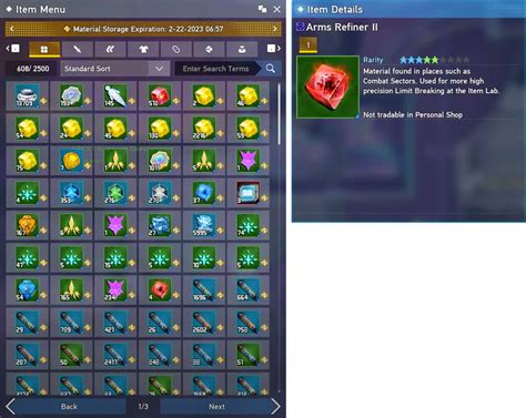 Image result for Arms Refiner PSO2 NGS