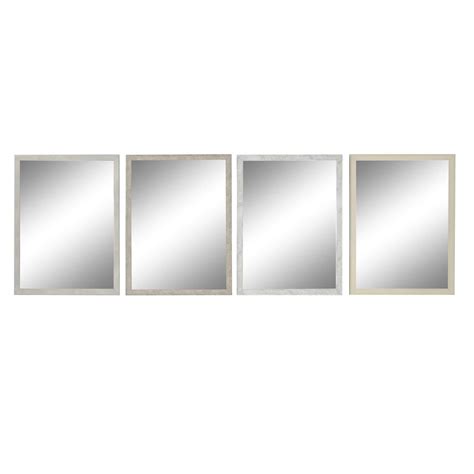 Espejo de pared DKD Home Decor 56 x 2 x 76 cm Cristal Gris Beige Blanco ...