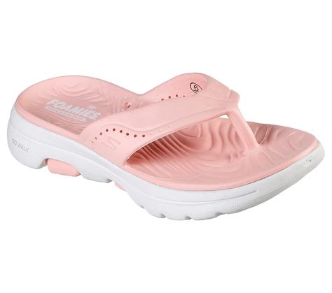 Skechers Peach Go Walk 5 Fall For It Womens Slippers Style ID: 111289 ...